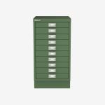Bisley A3 Series MultiDrawer Olive Green 10 Drawer