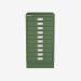 Bisley A3 Series MultiDrawer Olive Green 10 Drawer