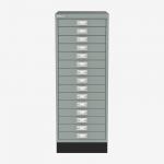 Bisley A3 Series MultiDrawer Bisley Silver 15 Drawer