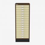 Bisley A3 Series MultiDrawer Coffee Cream 15 Drawer