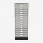 Bisley A3 Series MultiDrawer Light Grey 15 Drawer