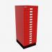 Bisley A3 Series MultiDrawer Cardinal Red 15 Drawer