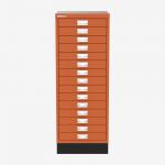 Bisley A3 Series MultiDrawer Bisley Orange 15 Drawer