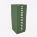 Bisley A3 Series MultiDrawer Olive Green 15 Drawer