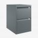 Bisley BS Filing Cabinet Anthracite Grey 2 Drawer