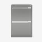 Bisley BS Filing Cabinet Bisley Silver 2 Drawer