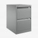Bisley BS Filing Cabinet Bisley Silver 2 Drawer