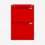 Bisley BS Filing Cabinet Cardinal Red 2 Drawer