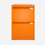 Bisley BS Filing Cabinet Bisley Orange 2 Drawer