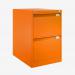 Bisley BS Filing Cabinet Bisley Orange 2 Drawer