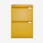 Bisley BS Filing Cabinet Yellow 2 Drawer