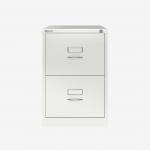 Bisley BS Filing Cabinet Traffic White 2 Drawer