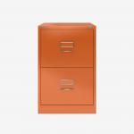 Bisley BS Filing Cabinet Bisley Orange 2 Drawer