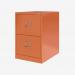 Bisley BS Filing Cabinet Bisley Orange 2 Drawer