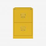 Bisley BS Filing Cabinet Yellow 2 Drawer