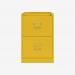 Bisley BS Filing Cabinet Yellow 2 Drawer