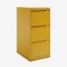 Bisley BS Filing Cabinet Yellow 3 Drawer