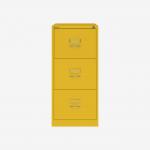 Bisley BS Filing Cabinet Yellow 3 Drawer