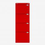 Bisley BS Filing Cabinet Cardinal Red 4 Drawer