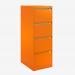 Bisley BS Filing Cabinet Bisley Orange 4 Drawer