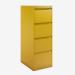 Bisley BS Filing Cabinet Yellow 4 Drawer