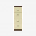 Bisley BS Filing Cabinet Coffee Cream 4 Drawer