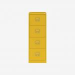Bisley BS Filing Cabinet Yellow 4 Drawer