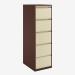 Bisley BS Filing Cabinet Coffee Cream 5 Drawer