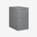 Bisley BS Filing Cabinet Bisley Silver 2 Drawer