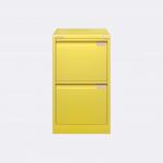 Bisley BS Filing Cabinet Yellow 2 Drawer