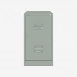 Bisley BS Filing Cabinet Bisley Silver 2 Drawer