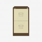 Bisley BS Filing Cabinet Coffee Cream 2 Drawer