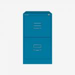 Bisley BS Filing Cabinet Azure 2 Drawer