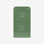 Bisley BS Filing Cabinet Olive Green 2 Drawer