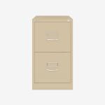 Bisley BS Filing Cabinet Natural Canvas 2 Drawer