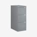 Bisley BS Filing Cabinet Bisley Silver 3 Drawer