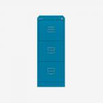 Bisley BS Filing Cabinet Azure 3 Drawer