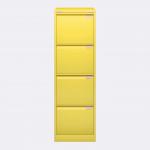 Bisley BS Filing Cabinet Yellow 4 Drawer