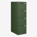 Bisley BS Filing Cabinet Olive Green 4 Drawer