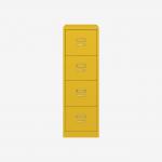 Bisley BS Filing Cabinet Yellow 4 Drawer