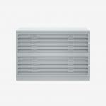 Bisley Plan File Bisley Silver 10 Drawer