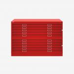 Bisley Plan File Cardinal Red 10 Drawer