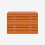 Bisley Plan File Bisley Orange 10 Drawer