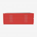 Bisley Plan File Cardinal Red 5 Drawer