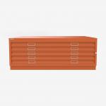 Bisley Plan File Bisley Orange 5 Drawer