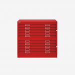 Bisley Plan File Cardinal Red 10 Drawer