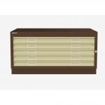 Bisley Plan File Coffee Cream 5 Drawer