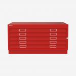 Bisley Plan File Cardinal Red 5 Drawer