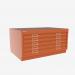 Bisley Plan File Bisley Orange 5 Drawer