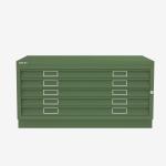 Bisley Plan File Olive Green 5 Drawer